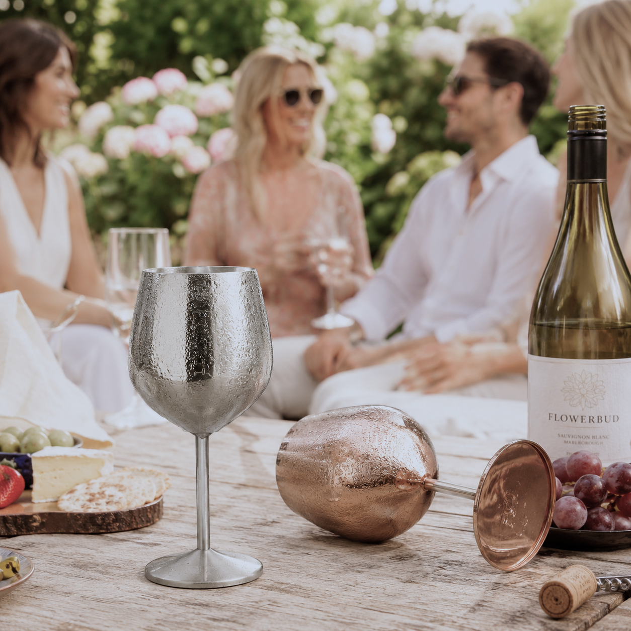 Sip & Go | Edelstahl-Weingläser Set