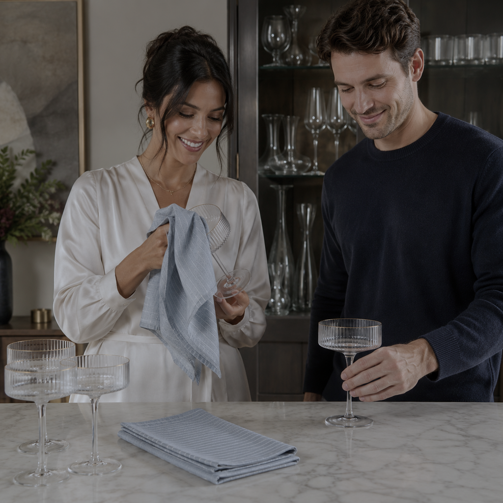 Lot de 3 chiffons en microfibre de qualité supérieure CrystalClear™ pour lunettes – Sans traces et brillance en quelques secondes