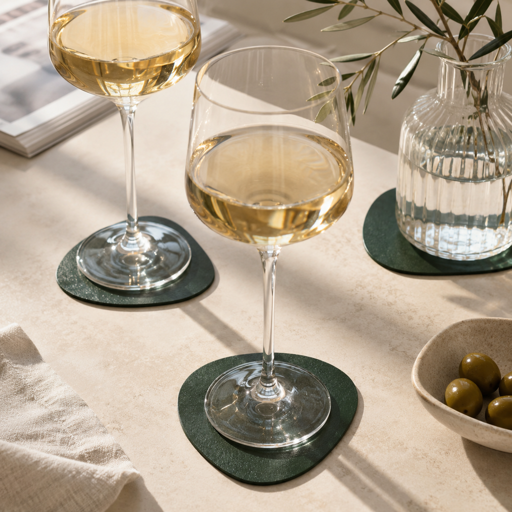 Sip & Style  | Vegane Leder-Untersetzer