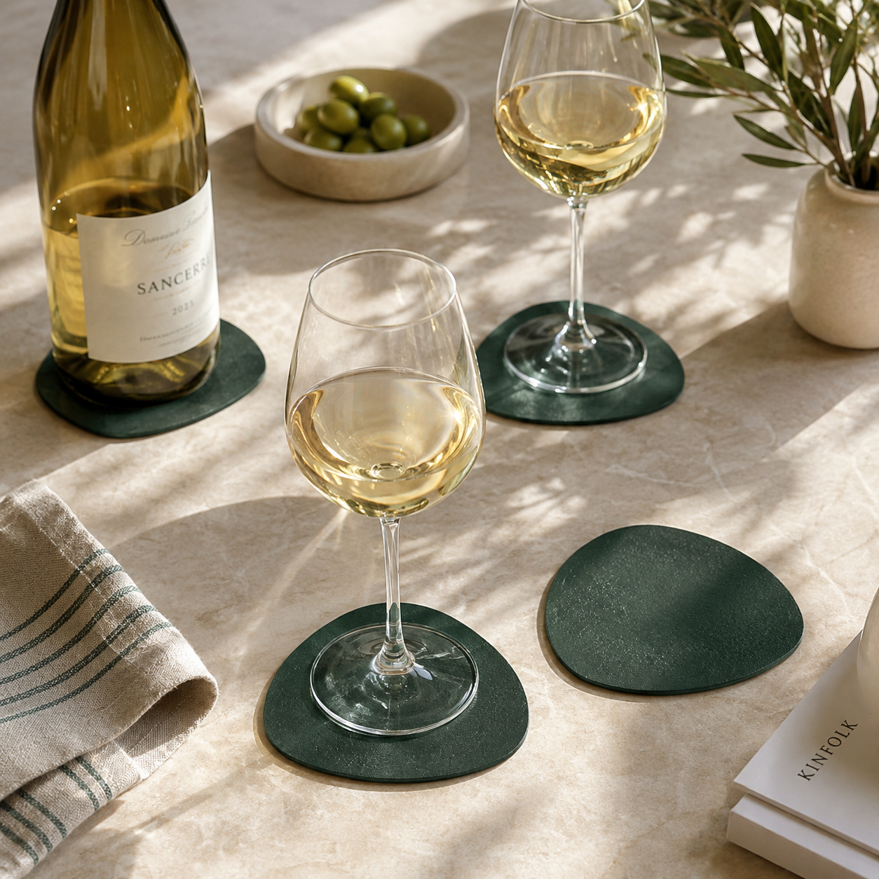 Sip & Style  | Vegane Leder-Untersetzer