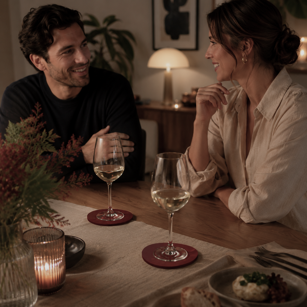 Sip & Style  | Vegane Leder-Untersetzer