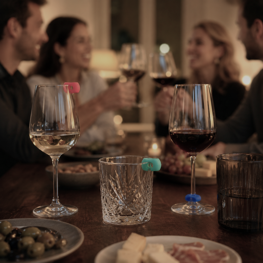 Sip & Spot  | Silikon-Glasmarker 12 tlg.