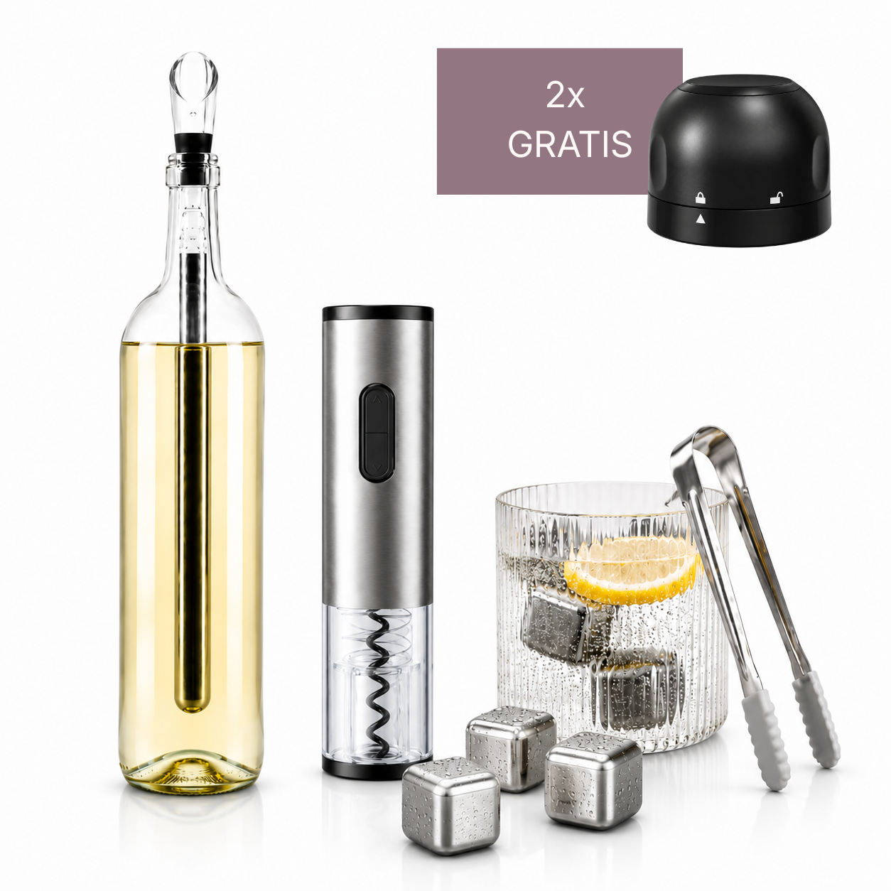 Serve & Save | 5-teiliges Wein- und Kühlset
